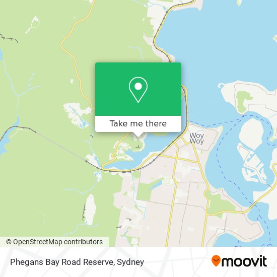 Mapa Phegans Bay Road Reserve