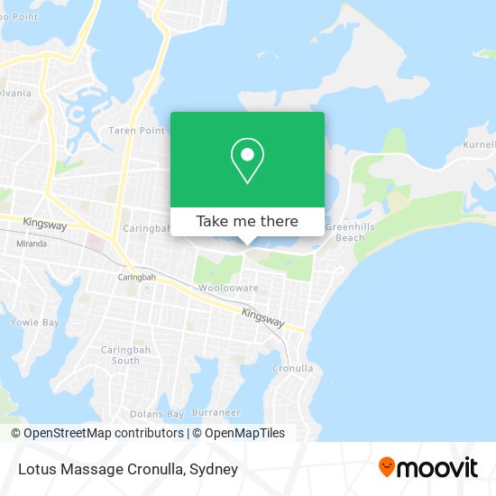 Lotus Massage Cronulla map