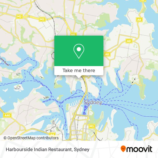 Harbourside Indian Restaurant map