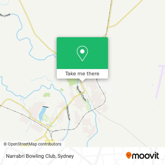 Mapa Narrabri Bowling Club