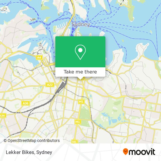 Mapa Lekker Bikes