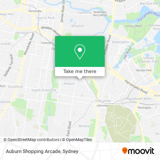 Mapa Auburn Shopping Arcade