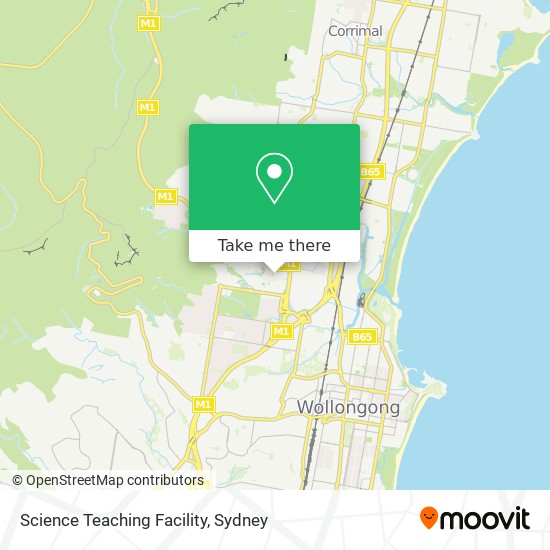 Science Teaching Facility map