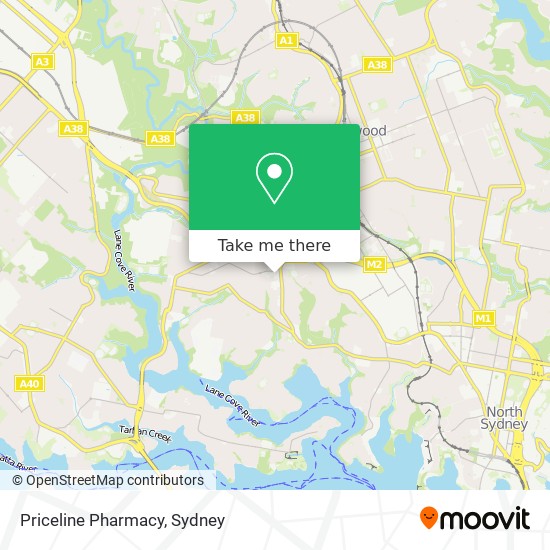 Priceline Pharmacy map