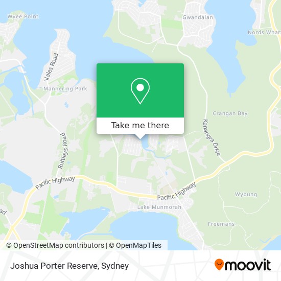 Mapa Joshua Porter Reserve