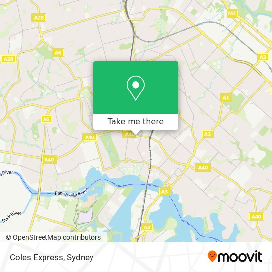 Coles Express map