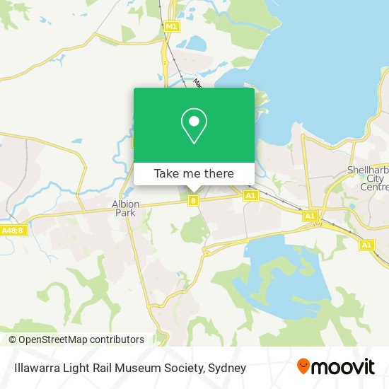 Illawarra Light Rail Museum Society map