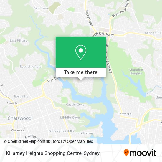 Mapa Killarney Heights Shopping Centre