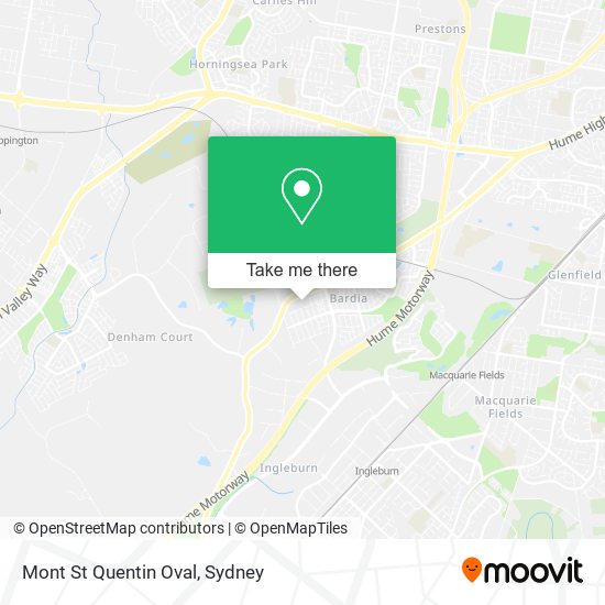 Mont St Quentin Oval map