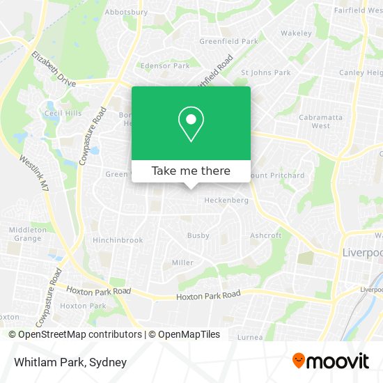 Mapa Whitlam Park