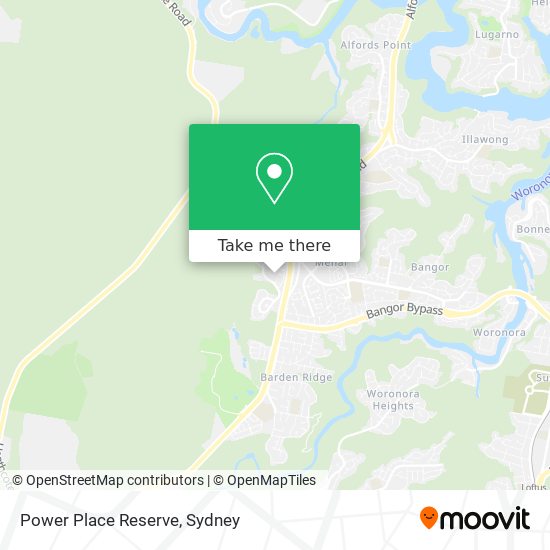 Power Place Reserve map