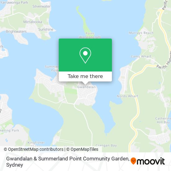 Gwandalan & Summerland Point Community Garden map