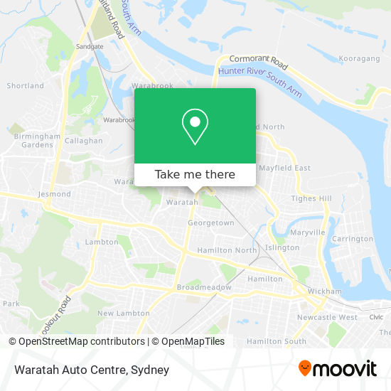 Mapa Waratah Auto Centre