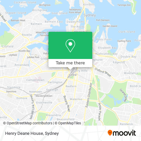 Henry Deane House map