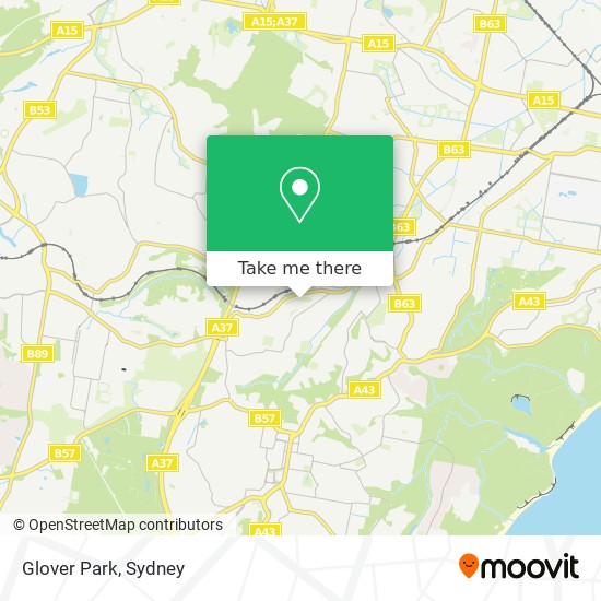 Glover Park map