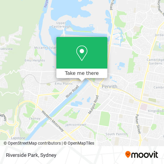 Mapa Riverside Park