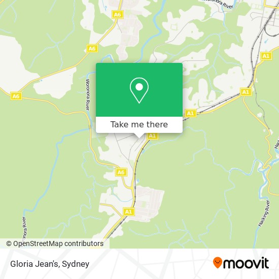Gloria Jean's map