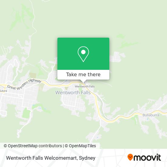 Wentworth Falls Welcomemart map