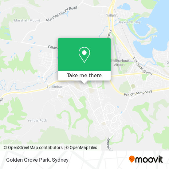 Mapa Golden Grove Park