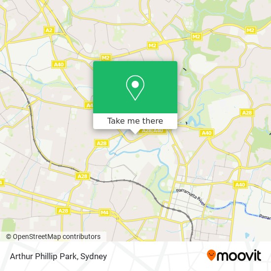 Arthur Phillip Park map