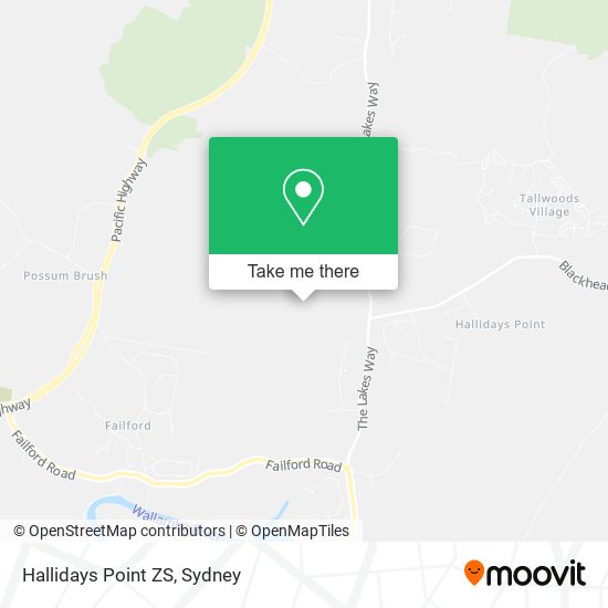 Hallidays Point ZS map