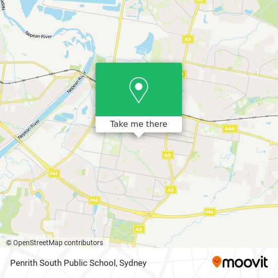 Mapa Penrith South Public School