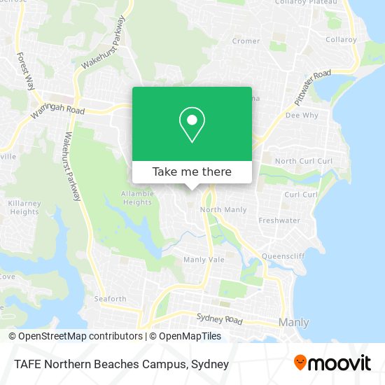 TAFE Northern Beaches Campus map