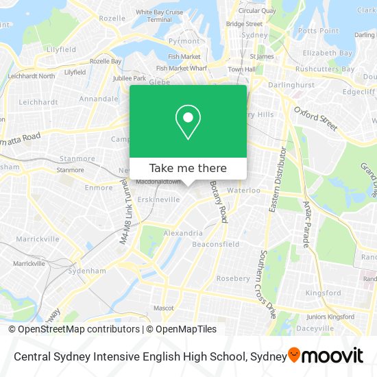 Central Sydney Intensive English High School map