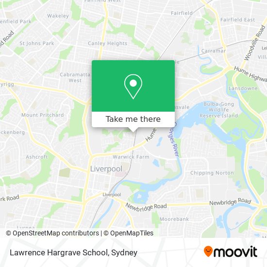 Mapa Lawrence Hargrave School