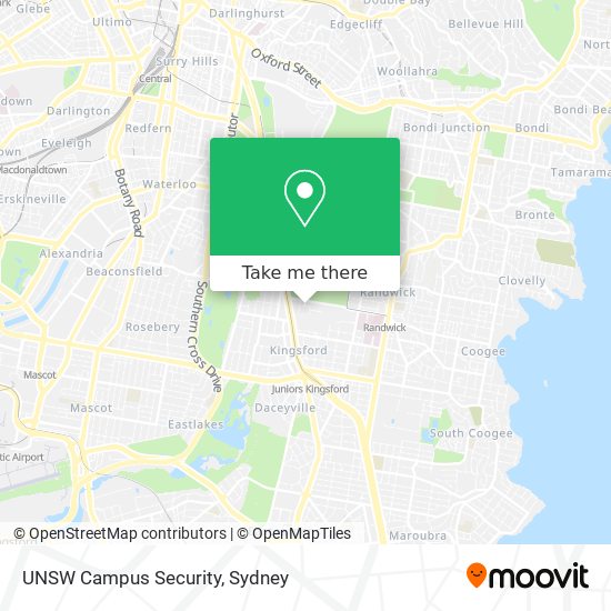 Mapa UNSW Campus Security