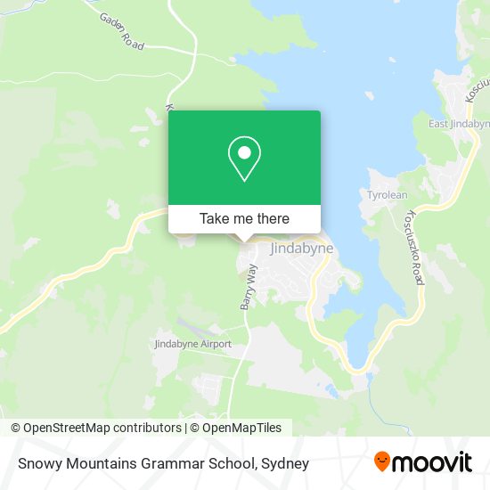 Snowy Mountains Grammar School map