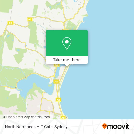 North Narrabeen HIT Cafe map