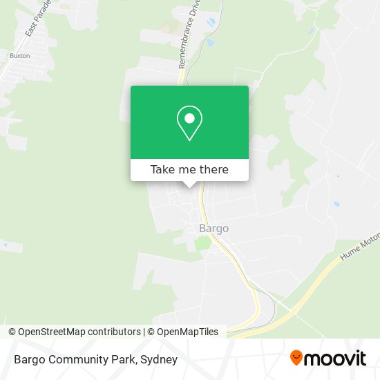 Bargo Community Park map