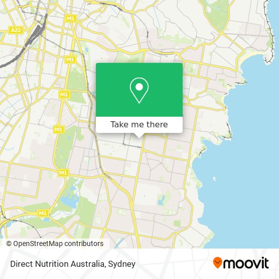 Mapa Direct Nutrition Australia