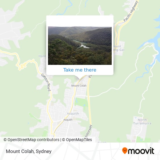 Mount Colah map