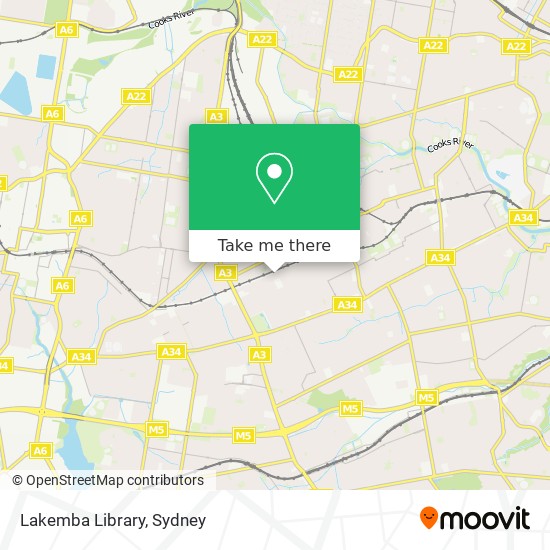 Mapa Lakemba Library