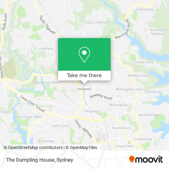 The Dumpling House map