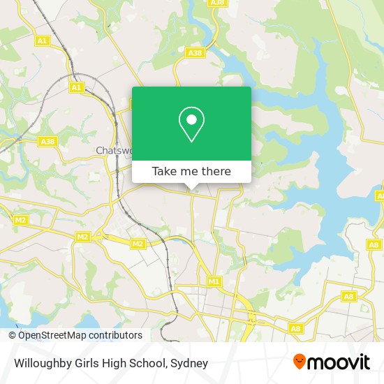 Willoughby Girls High School map