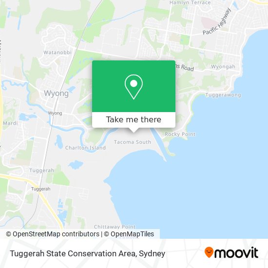 Mapa Tuggerah State Conservation Area