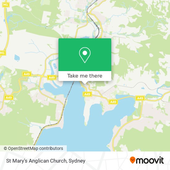 Mapa St Mary's Anglican Church