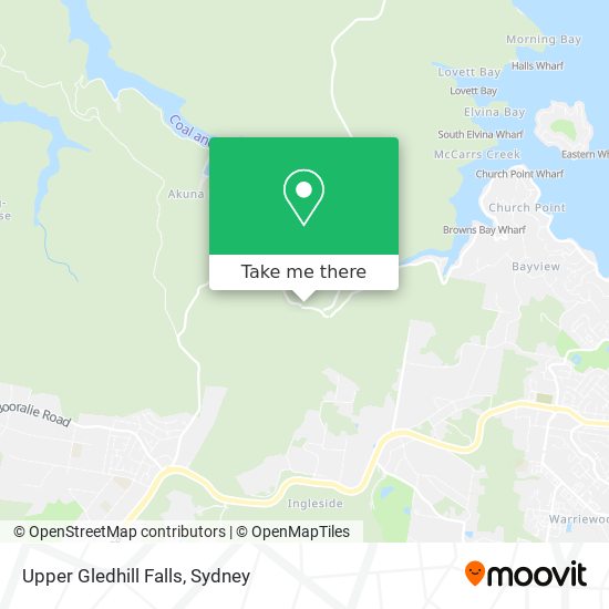 Upper Gledhill Falls map