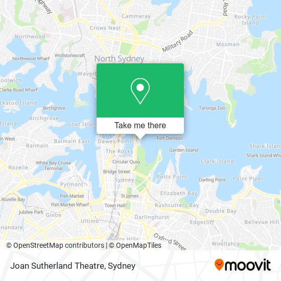 Mapa Joan Sutherland Theatre