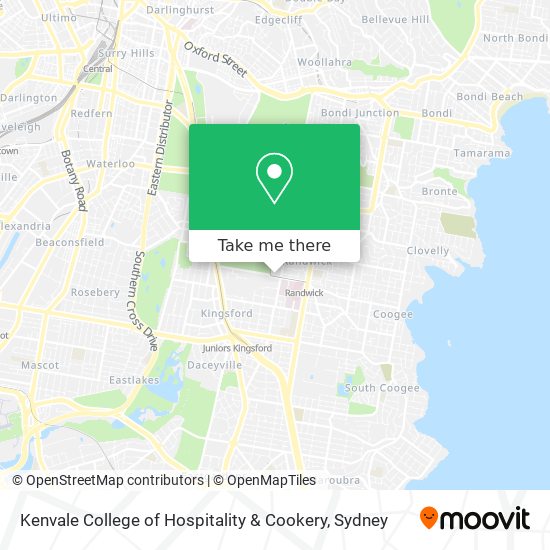 Kenvale College of Hospitality & Cookery map