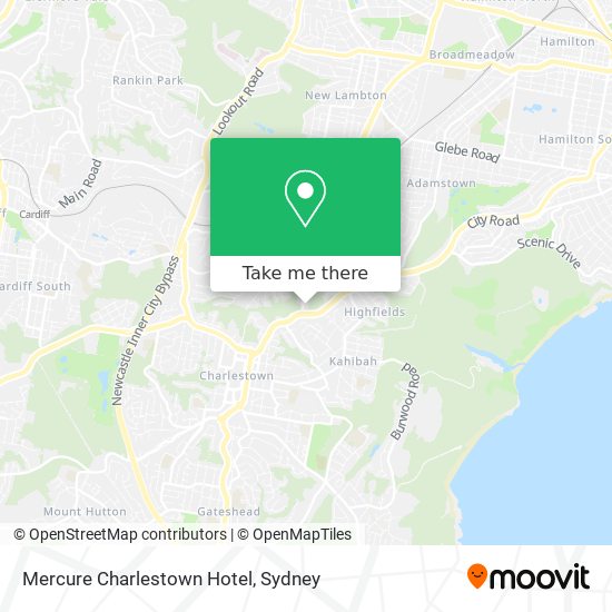 Mapa Mercure Charlestown Hotel