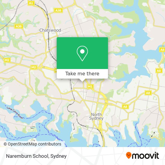 Mapa Naremburn School