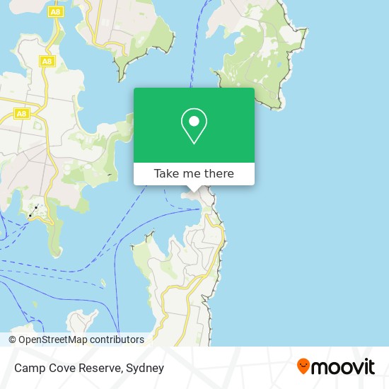 Camp Cove Reserve map