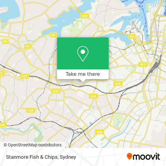 Stanmore Fish & Chips map