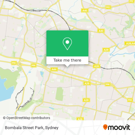 Bombala Street Park map