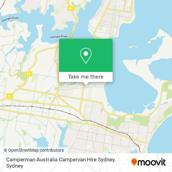 Camperman Australia Campervan Hire Sydney map