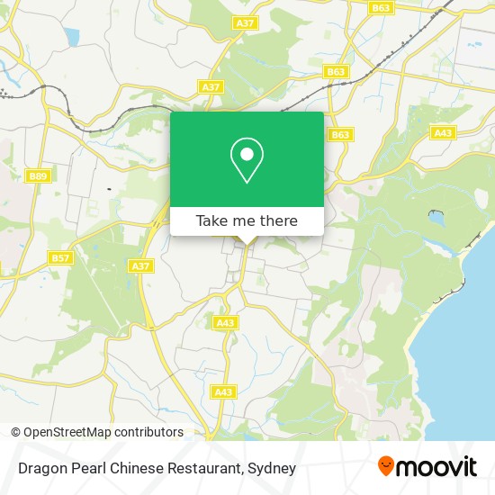 Mapa Dragon Pearl Chinese Restaurant